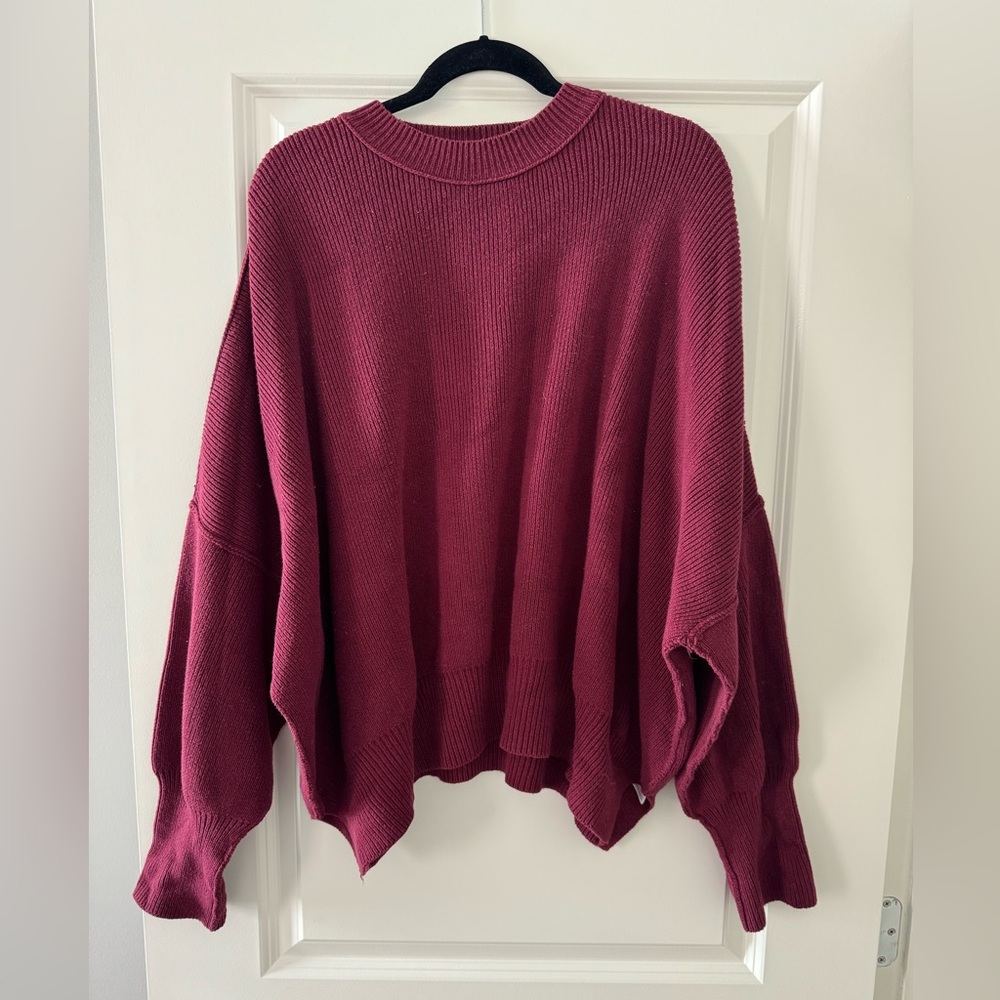Free People Easy Street Tunic in Burgundy